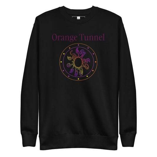 Orange Tunnel Neon Black Sweatshirt